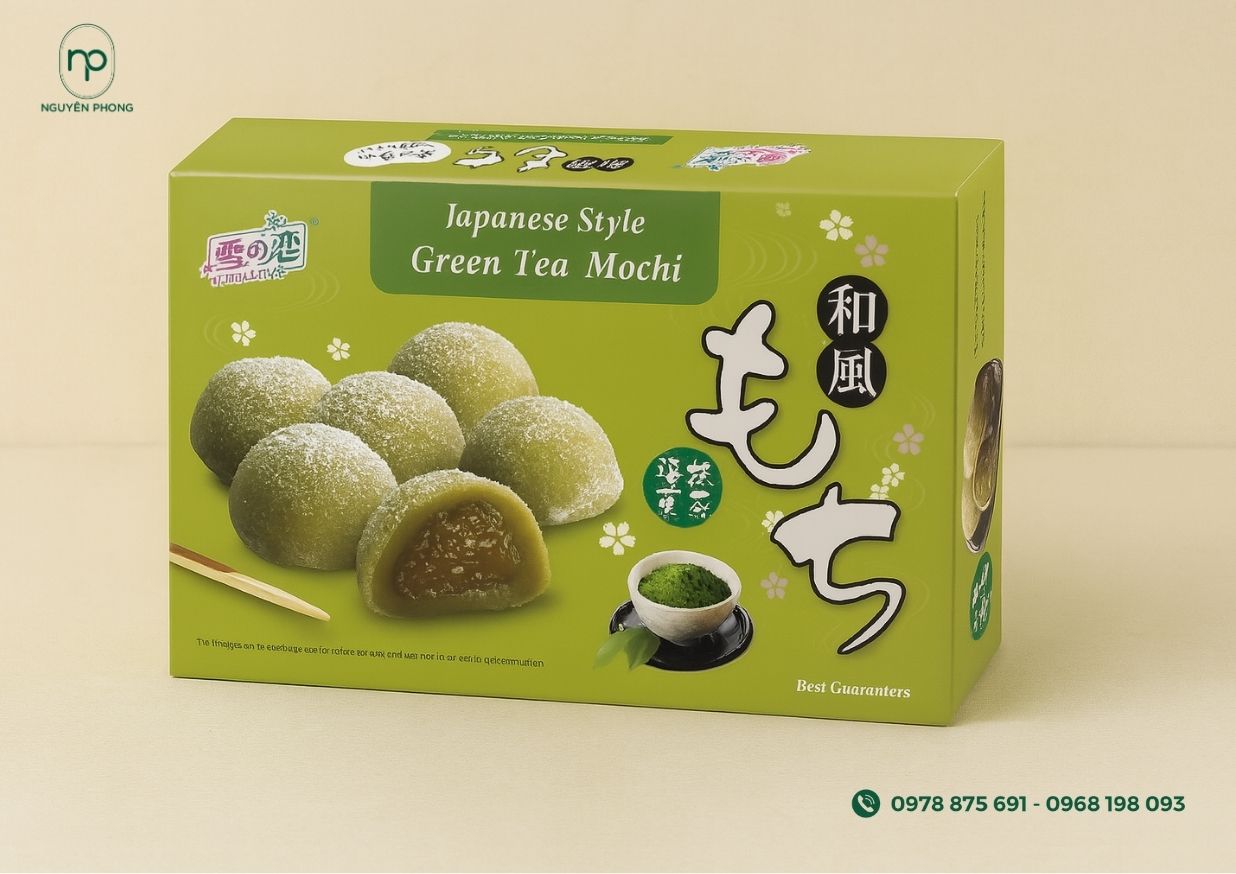 Hộp bánh mochi đẹp